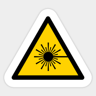 Warning Laser Radiation Sticker